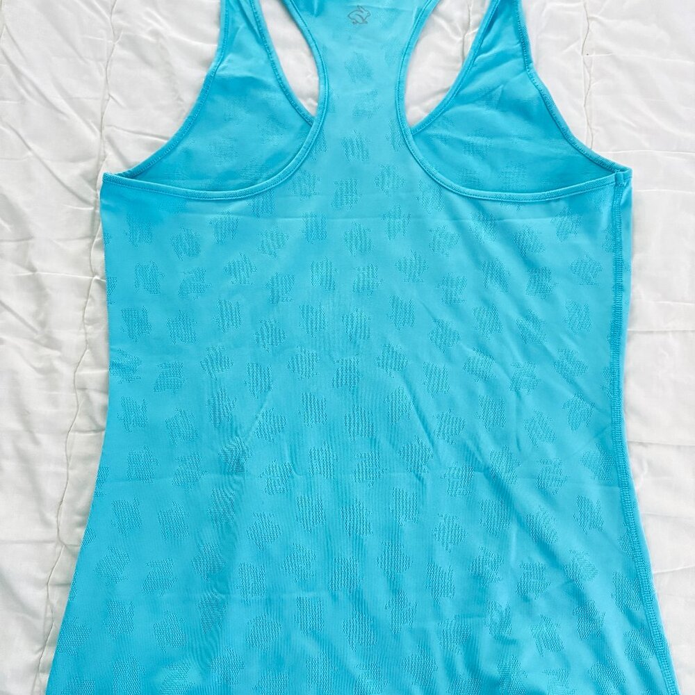 rabbit bright blue bunny hop tank top size medium - Picture 3 of 3